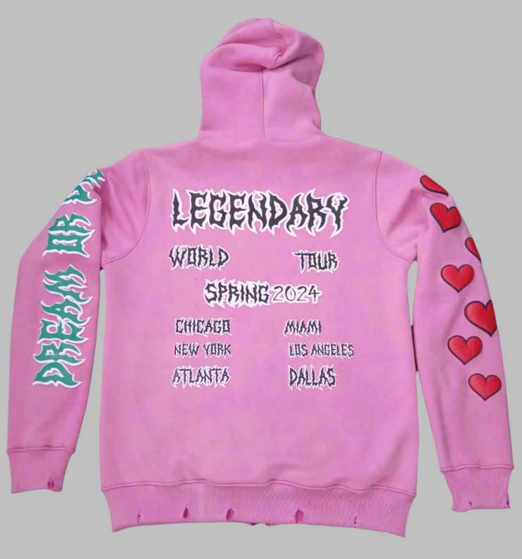 WRLD TOUR HOODIE ( Pink )