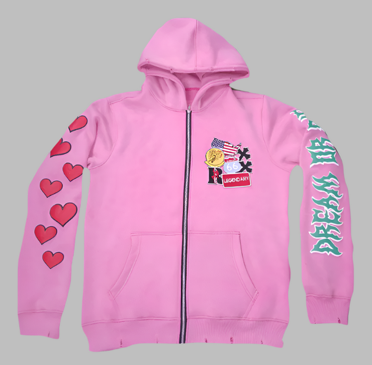 WRLD TOUR HOODIE ( Pink )